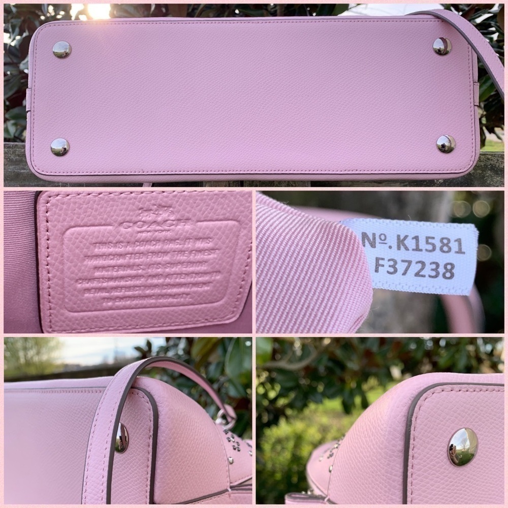 Coach 37238 Pink Rivets Studded Dome Waller and Sierra Bag - Picture 5 of 9